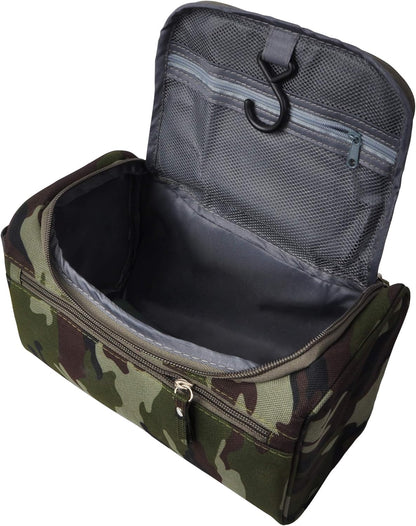 Mens Toiletry Bag Wash Travel Small Shaving Dop Kit Shower Bathroom Ditty Hygiene Bag Camo Mosaic