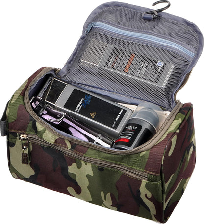 Mens Toiletry Bag Wash Travel Small Shaving Dop Kit Shower Bathroom Ditty Hygiene Bag Camo Mosaic
