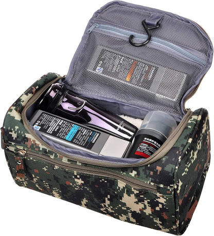 Mens Toiletry Bag Wash Travel Small Shaving Dop Kit Shower Bathroom Ditty Hygiene Bag Camo Mosaic