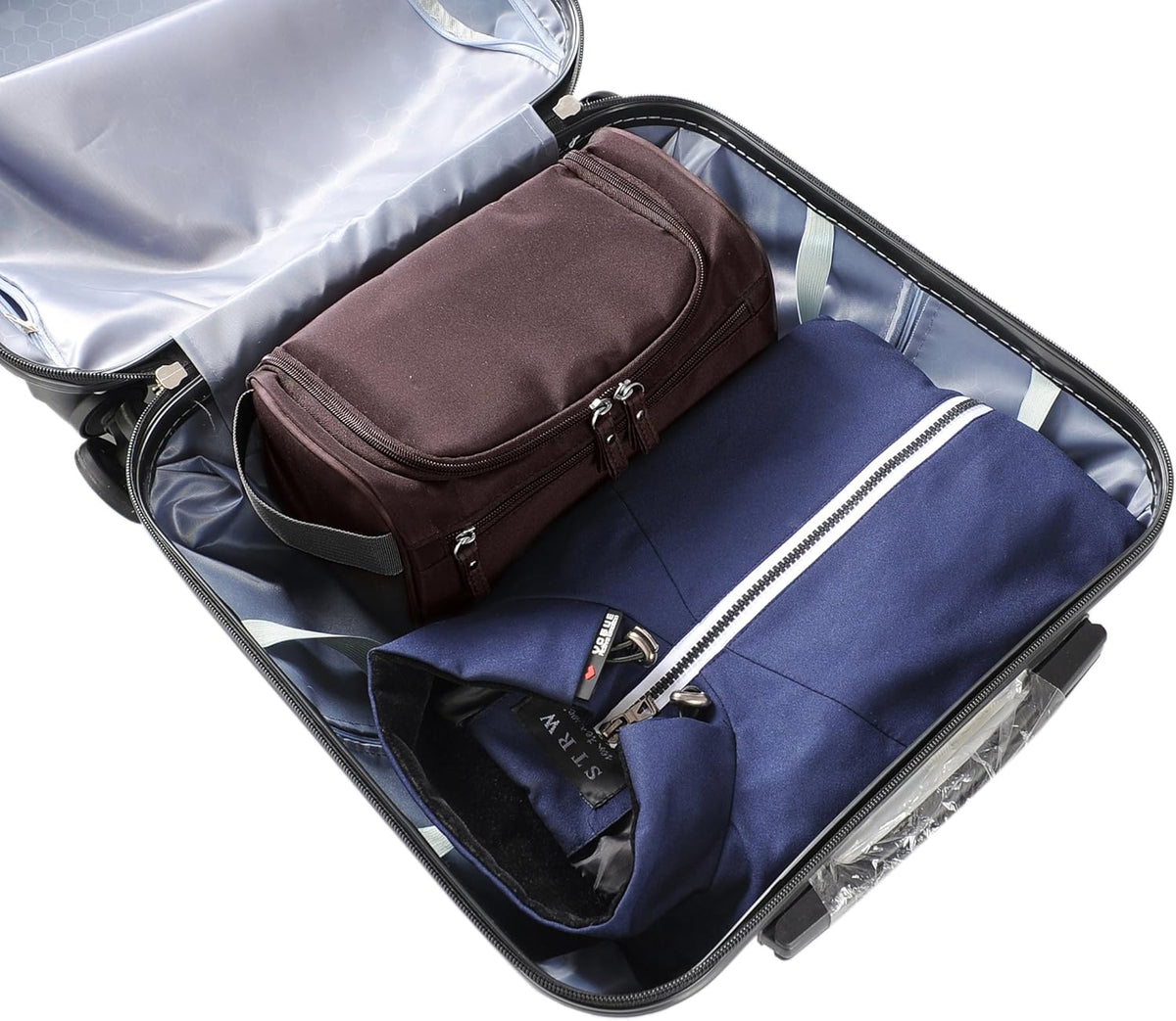 Mens Toiletry Bag Wash Travel Small Shaving Dop Kit Shower Bathroom Ditty Hygiene Bag Camo Mosaic