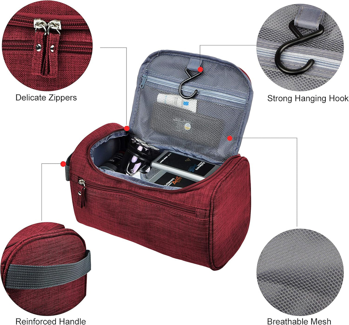 Mens Toiletry Bag Wash Travel Small Shaving Dop Kit Shower Bathroom Ditty Hygiene Bag Camo Mosaic