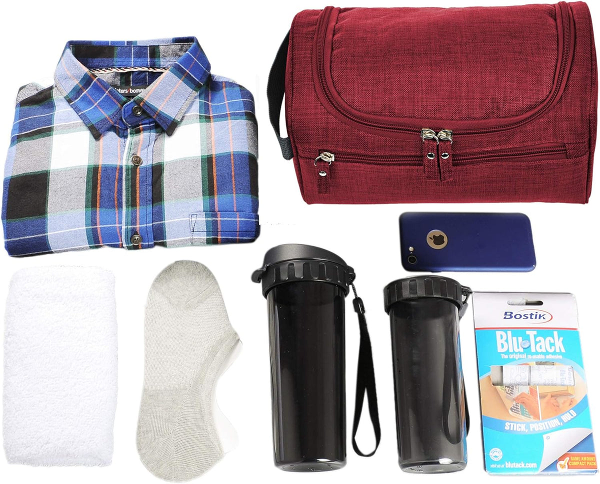 Mens Toiletry Bag Wash Travel Small Shaving Dop Kit Shower Bathroom Ditty Hygiene Bag Camo Mosaic