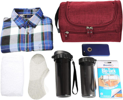 Mens Toiletry Bag Wash Travel Small Shaving Dop Kit Shower Bathroom Ditty Hygiene Bag Camo Mosaic