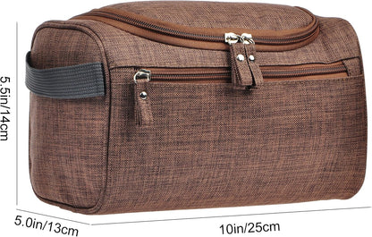Mens Toiletry Bag Wash Travel Small Shaving Dop Kit Shower Bathroom Ditty Hygiene Bag Camo Mosaic