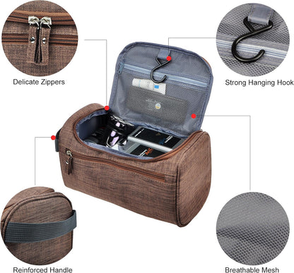 Mens Toiletry Bag Wash Travel Small Shaving Dop Kit Shower Bathroom Ditty Hygiene Bag Camo Mosaic