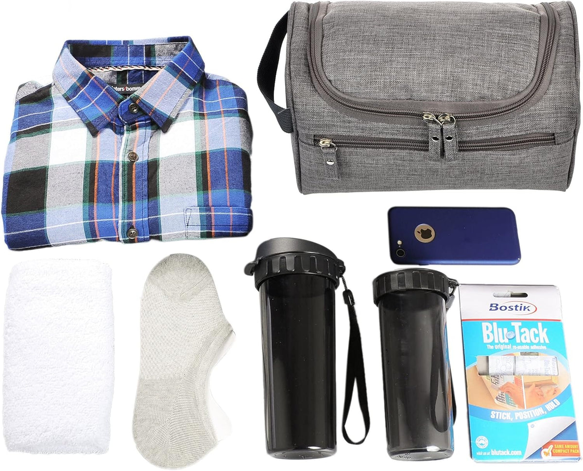 Mens Toiletry Bag Wash Travel Small Shaving Dop Kit Shower Bathroom Ditty Hygiene Bag Camo Mosaic