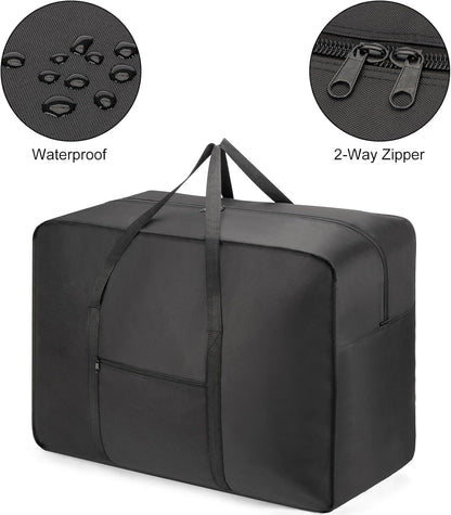 70 LB 29 Inches Airllines Cuban-Homecoming Black Duffel Bag Maletín de Lona 70 Libra Cap Luggage (70 LB)