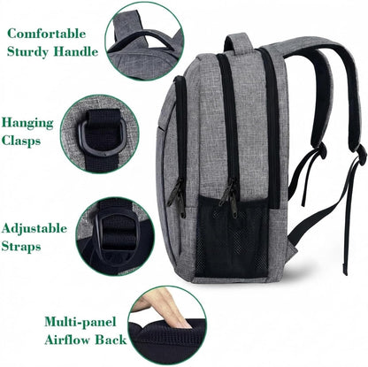 Slim Laptop Backpack, Anti Theft 15.6 inch Computer Travel Backpack for Work Underseat Personal Item, Sturdy Water Resistant Daily Rucksack Bag Gifts for Men & Women, Peacock Blue