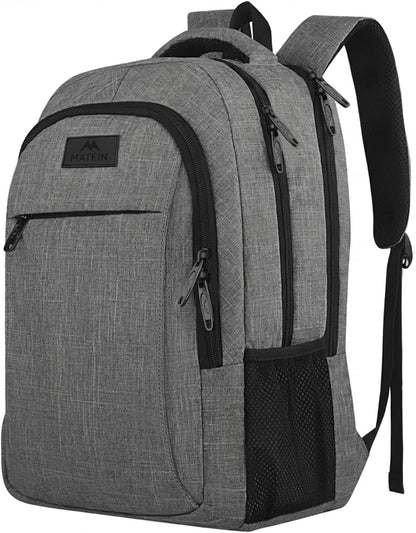 Slim Laptop Backpack, Anti Theft 15.6 inch Computer Travel Backpack for Work Underseat Personal Item, Sturdy Water Resistant Daily Rucksack Bag Gifts for Men & Women, Peacock Blue