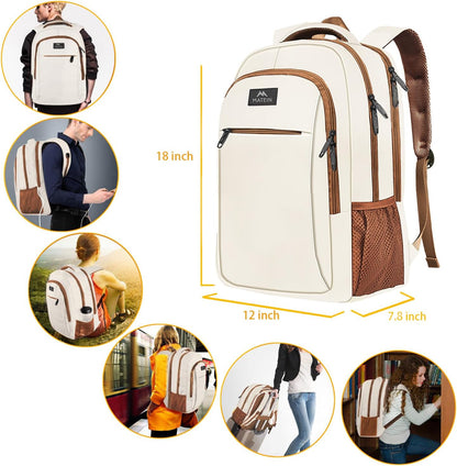 Slim Laptop Backpack, Anti Theft 15.6 inch Computer Travel Backpack for Work Underseat Personal Item, Sturdy Water Resistant Daily Rucksack Bag Gifts for Men & Women, Peacock Blue