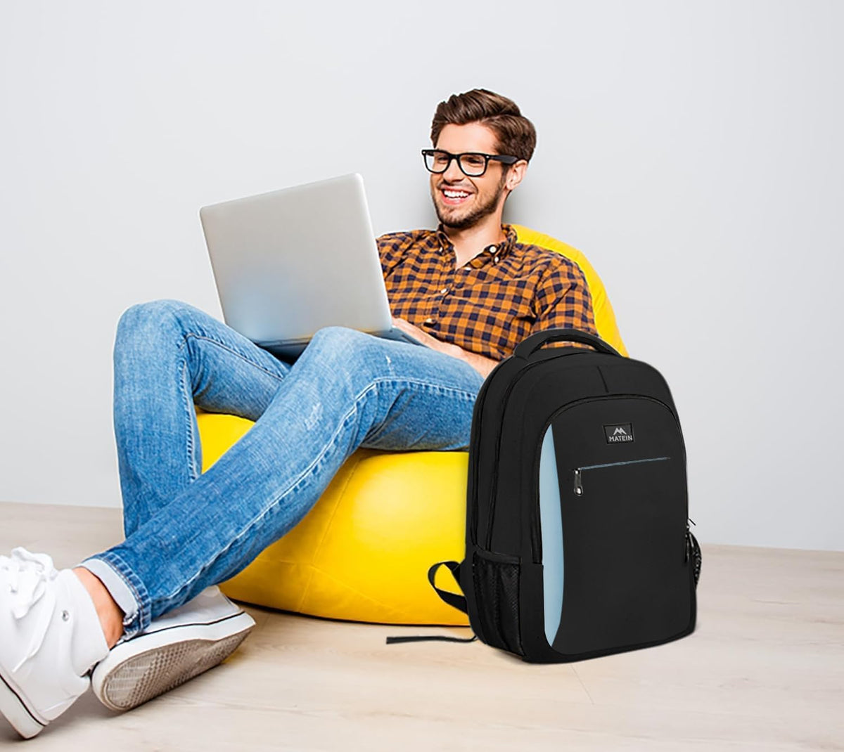 Slim Laptop Backpack, Anti Theft 15.6 inch Computer Travel Backpack for Work Underseat Personal Item, Sturdy Water Resistant Daily Rucksack Bag Gifts for Men & Women, Peacock Blue