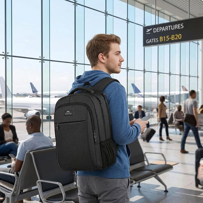 Slim Laptop Backpack, Anti Theft 15.6 inch Computer Travel Backpack for Work Underseat Personal Item, Sturdy Water Resistant Daily Rucksack Bag Gifts for Men & Women, Peacock Blue