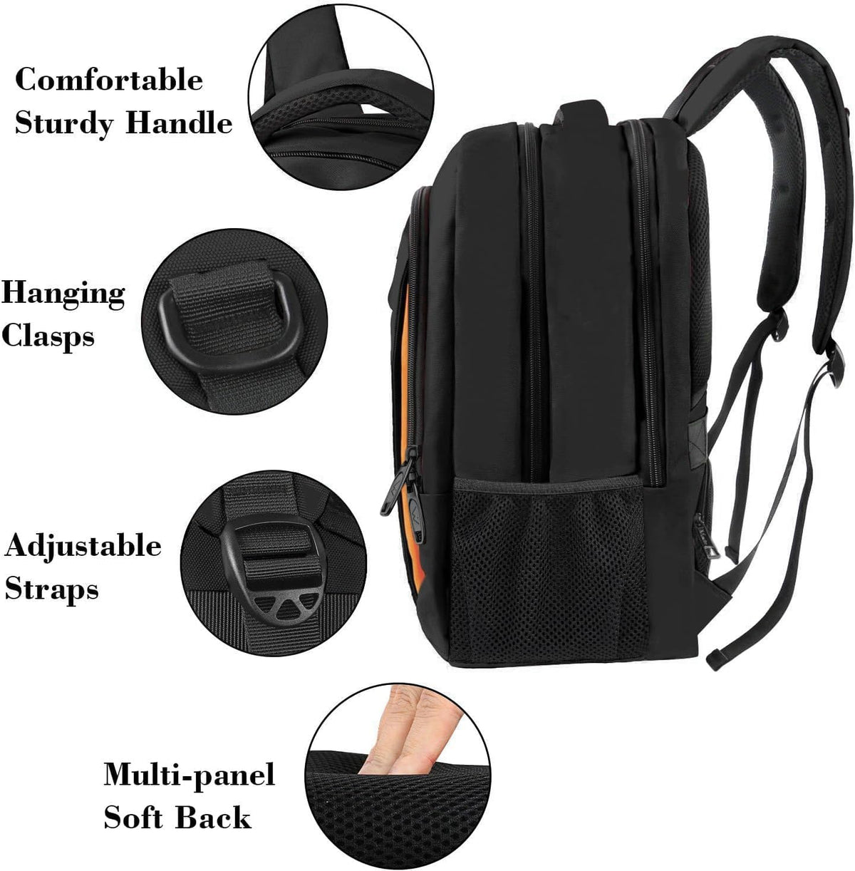 Slim Laptop Backpack, Anti Theft 15.6 inch Computer Travel Backpack for Work Underseat Personal Item, Sturdy Water Resistant Daily Rucksack Bag Gifts for Men & Women, Peacock Blue