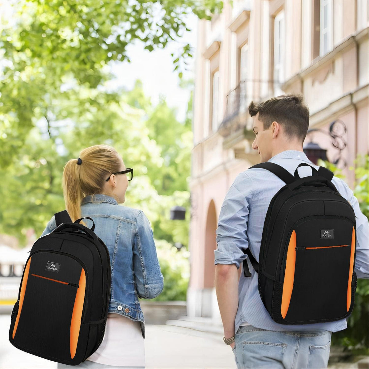 Slim Laptop Backpack, Anti Theft 15.6 inch Computer Travel Backpack for Work Underseat Personal Item, Sturdy Water Resistant Daily Rucksack Bag Gifts for Men & Women, Peacock Blue