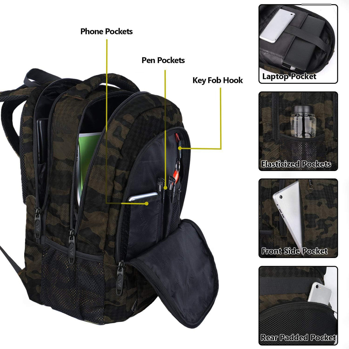 Slim Laptop Backpack, Anti Theft 15.6 inch Computer Travel Backpack for Work Underseat Personal Item, Sturdy Water Resistant Daily Rucksack Bag Gifts for Men & Women, Peacock Blue