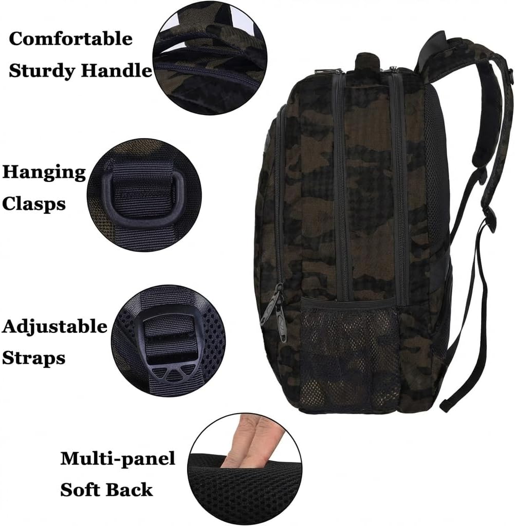 Slim Laptop Backpack, Anti Theft 15.6 inch Computer Travel Backpack for Work Underseat Personal Item, Sturdy Water Resistant Daily Rucksack Bag Gifts for Men & Women, Peacock Blue