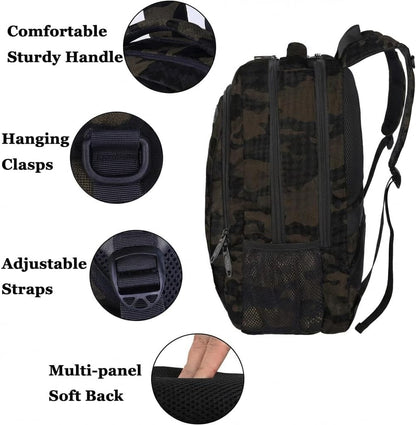 Slim Laptop Backpack, Anti Theft 15.6 inch Computer Travel Backpack for Work Underseat Personal Item, Sturdy Water Resistant Daily Rucksack Bag Gifts for Men & Women, Peacock Blue