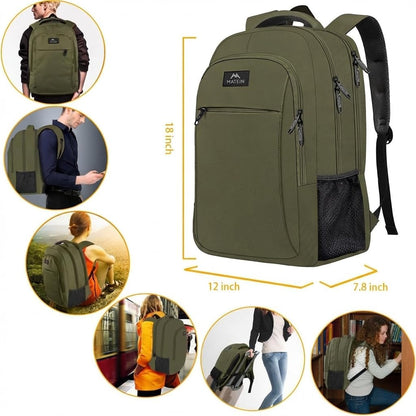 Slim Laptop Backpack, Anti Theft 15.6 inch Computer Travel Backpack for Work Underseat Personal Item, Sturdy Water Resistant Daily Rucksack Bag Gifts for Men & Women, Peacock Blue