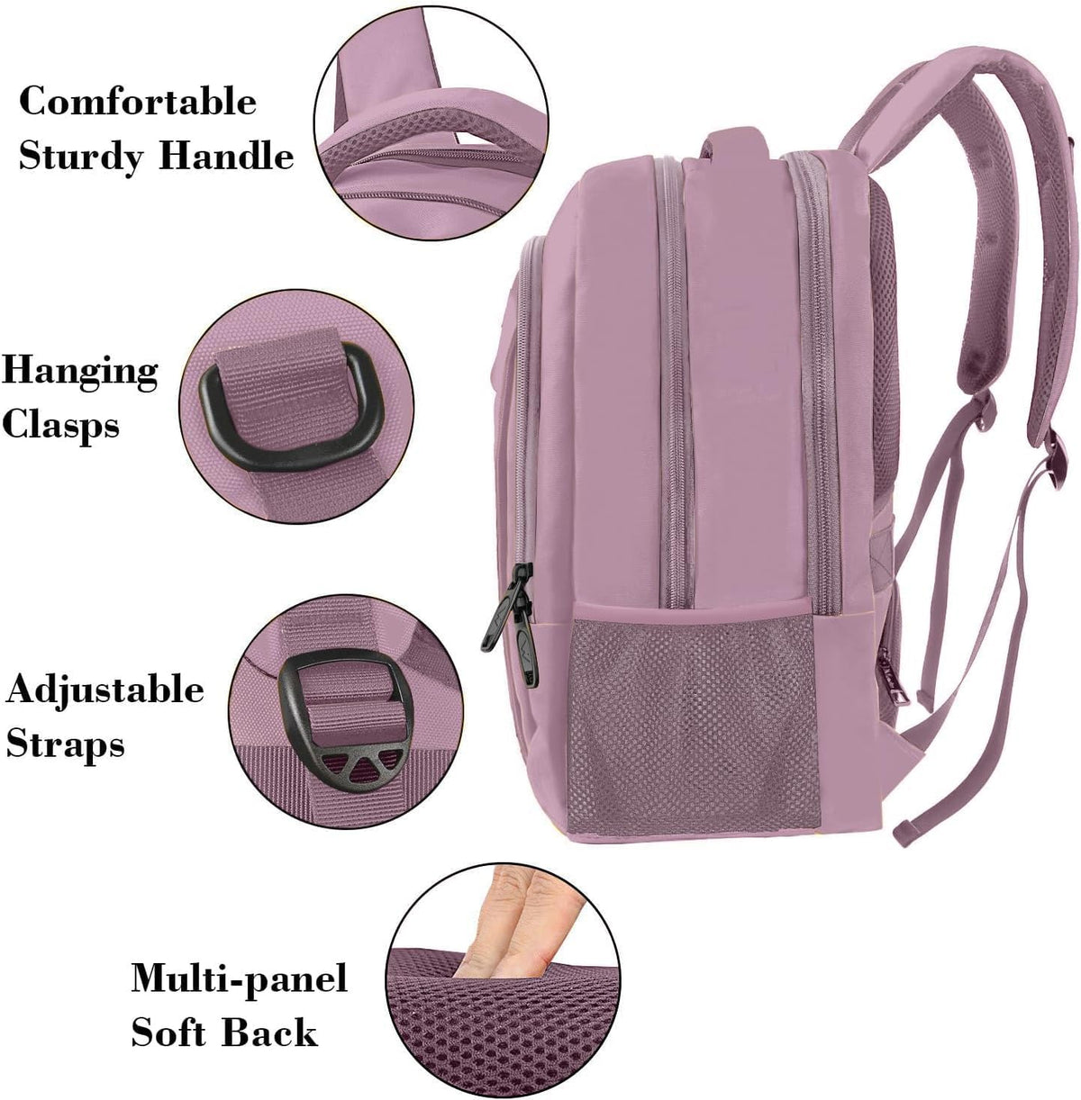 Slim Laptop Backpack, Anti Theft 15.6 inch Computer Travel Backpack for Work Underseat Personal Item, Sturdy Water Resistant Daily Rucksack Bag Gifts for Men & Women, Peacock Blue