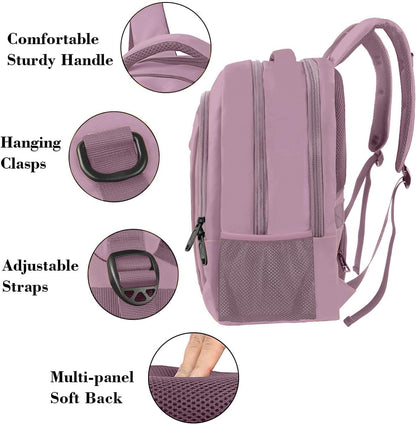 Slim Laptop Backpack, Anti Theft 15.6 inch Computer Travel Backpack for Work Underseat Personal Item, Sturdy Water Resistant Daily Rucksack Bag Gifts for Men & Women, Peacock Blue
