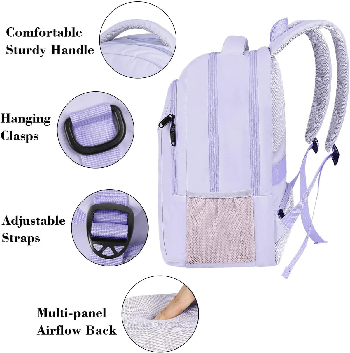 Slim Laptop Backpack, Anti Theft 15.6 inch Computer Travel Backpack for Work Underseat Personal Item, Sturdy Water Resistant Daily Rucksack Bag Gifts for Men & Women, Peacock Blue
