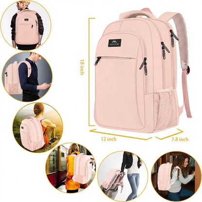 Slim Laptop Backpack, Anti Theft 15.6 inch Computer Travel Backpack for Work Underseat Personal Item, Sturdy Water Resistant Daily Rucksack Bag Gifts for Men & Women, Peacock Blue