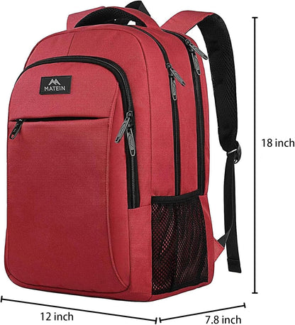 Slim Laptop Backpack, Anti Theft 15.6 inch Computer Travel Backpack for Work Underseat Personal Item, Sturdy Water Resistant Daily Rucksack Bag Gifts for Men & Women, Peacock Blue