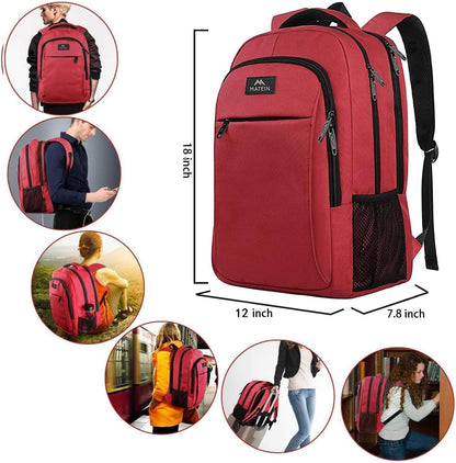 Slim Laptop Backpack, Anti Theft 15.6 inch Computer Travel Backpack for Work Underseat Personal Item, Sturdy Water Resistant Daily Rucksack Bag Gifts for Men & Women, Peacock Blue