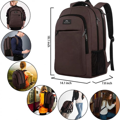 Slim Laptop Backpack, Anti Theft 15.6 inch Computer Travel Backpack for Work Underseat Personal Item, Sturdy Water Resistant Daily Rucksack Bag Gifts for Men & Women, Peacock Blue