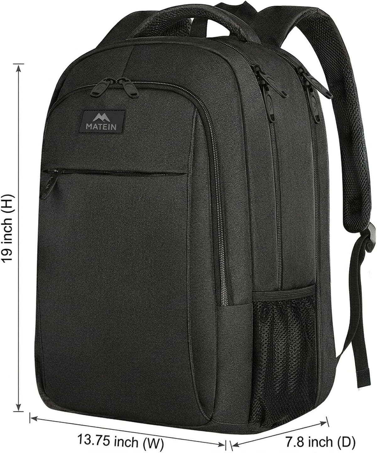 Slim Laptop Backpack, Anti Theft 15.6 inch Computer Travel Backpack for Work Underseat Personal Item, Sturdy Water Resistant Daily Rucksack Bag Gifts for Men & Women, Peacock Blue