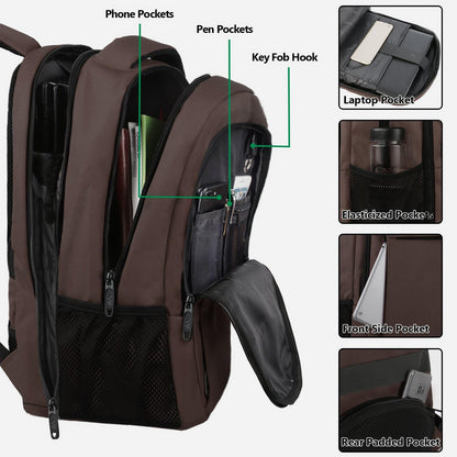 Slim Laptop Backpack, Anti Theft 15.6 inch Computer Travel Backpack for Work Underseat Personal Item, Sturdy Water Resistant Daily Rucksack Bag Gifts for Men & Women, Peacock Blue