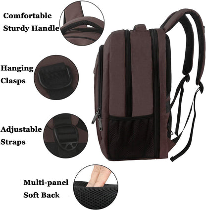 Slim Laptop Backpack, Anti Theft 15.6 inch Computer Travel Backpack for Work Underseat Personal Item, Sturdy Water Resistant Daily Rucksack Bag Gifts for Men & Women, Peacock Blue