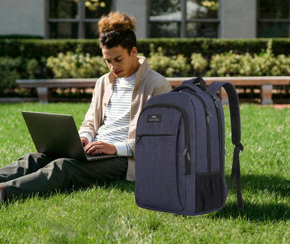 Slim Laptop Backpack, Anti Theft 15.6 inch Computer Travel Backpack for Work Underseat Personal Item, Sturdy Water Resistant Daily Rucksack Bag Gifts for Men & Women, Peacock Blue