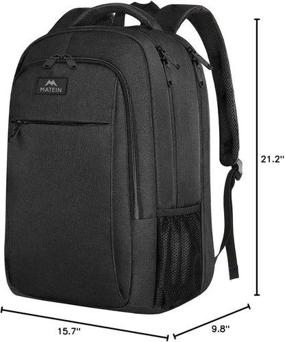 Slim Laptop Backpack, Anti Theft 15.6 inch Computer Travel Backpack for Work Underseat Personal Item, Sturdy Water Resistant Daily Rucksack Bag Gifts for Men & Women, Peacock Blue