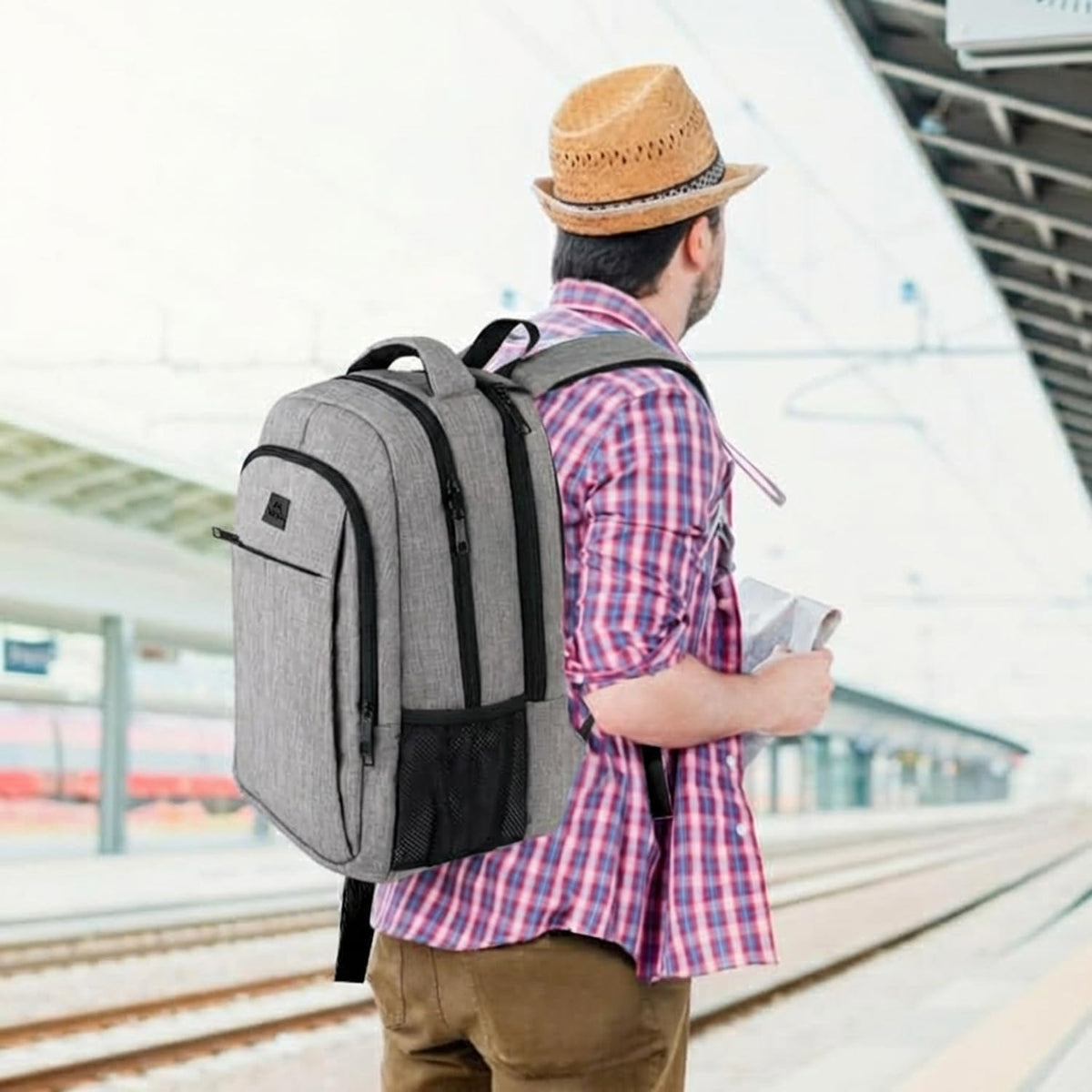 Slim Laptop Backpack, Anti Theft 15.6 inch Computer Travel Backpack for Work Underseat Personal Item, Sturdy Water Resistant Daily Rucksack Bag Gifts for Men & Women, Peacock Blue