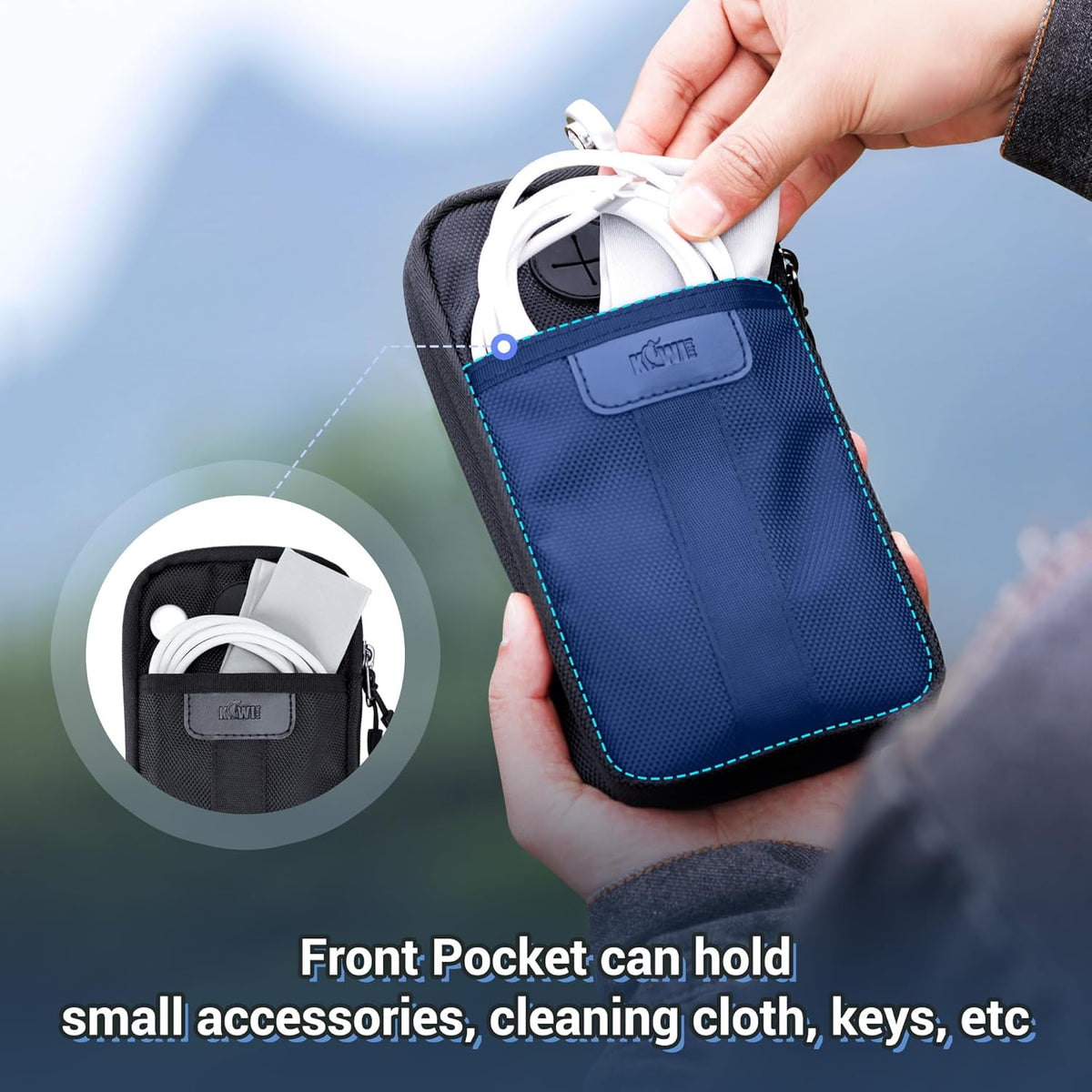 Travel Cell Phone Pouch,Dual Phone Holster Crossbody Bag with Shoulder Strap for iPhone 17 16 15 14 Pro Max Plus Passport ID Card, Universal Cellphone Walking Purse Wallet Belt Pouch Holder - Gray