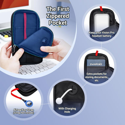 Travel Cell Phone Pouch,Dual Phone Holster Crossbody Bag with Shoulder Strap for iPhone 17 16 15 14 Pro Max Plus Passport ID Card, Universal Cellphone Walking Purse Wallet Belt Pouch Holder - Gray
