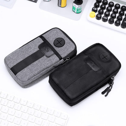 Travel Cell Phone Pouch,Dual Phone Holster Crossbody Bag with Shoulder Strap for iPhone 17 16 15 14 Pro Max Plus Passport ID Card, Universal Cellphone Walking Purse Wallet Belt Pouch Holder - Gray
