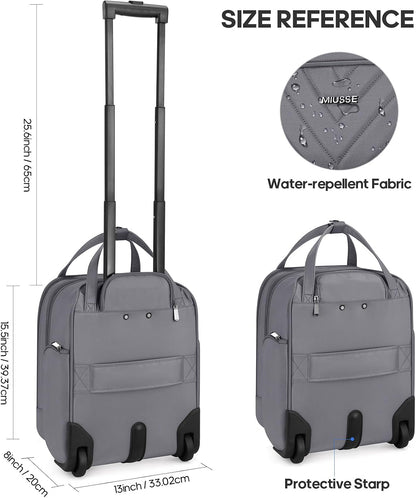 16 Inch Carry On Luggage, Carry On Suitcase Airline Approved, Softside Underseat Suitcase with TSA Lock & Spinner Wheels for Business Travel Non-Expandable, 15.5x8x13 No Oversize Risk