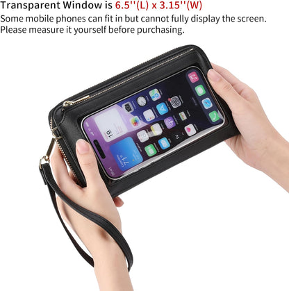 Phone Purse Crossbody Bags for Women Small Travel Wallet Touch Screen RFID Blocking
