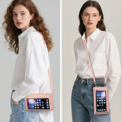Phone Purse Crossbody Bags for Women Small Travel Wallet Touch Screen RFID Blocking