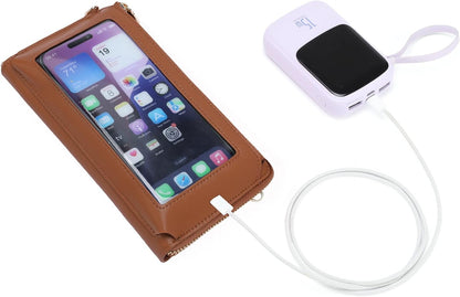 Phone Purse Crossbody Bags for Women Small Travel Wallet Touch Screen RFID Blocking