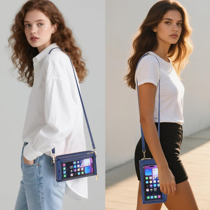 Phone Purse Crossbody Bags for Women Small Travel Wallet Touch Screen RFID Blocking