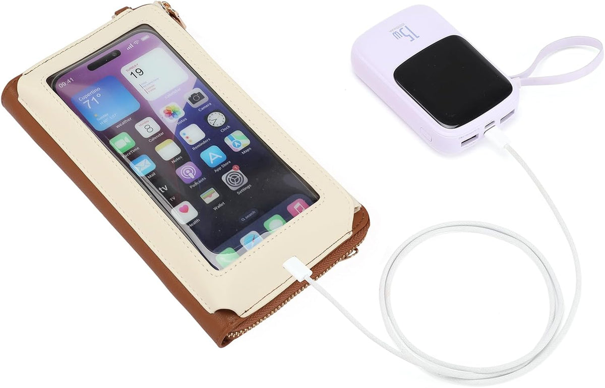 Phone Purse Crossbody Bags for Women Small Travel Wallet Touch Screen RFID Blocking