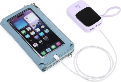 Phone Purse Crossbody Bags for Women Small Travel Wallet Touch Screen RFID Blocking