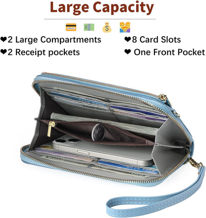 Phone Purse Crossbody Bags for Women Small Travel Wallet Touch Screen RFID Blocking