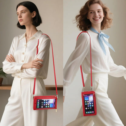 Phone Purse Crossbody Bags for Women Small Travel Wallet Touch Screen RFID Blocking