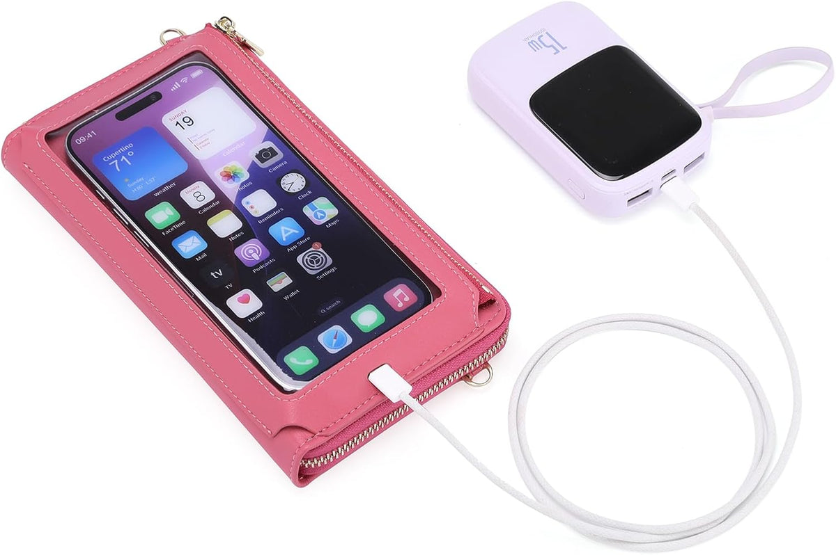 Phone Purse Crossbody Bags for Women Small Travel Wallet Touch Screen RFID Blocking