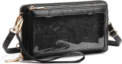 Phone Purse Crossbody Bags for Women Small Travel Wallet Touch Screen RFID Blocking
