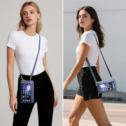 Phone Purse Crossbody Bags for Women Small Travel Wallet Touch Screen RFID Blocking
